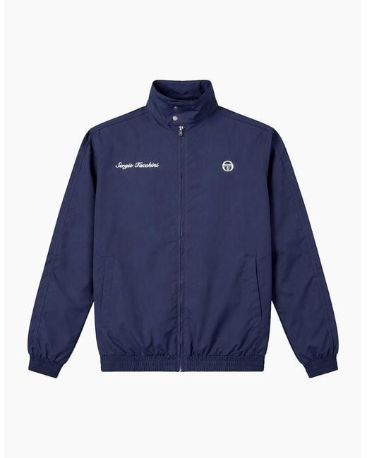 Sergio Tacchini Blue Brando Harrington Jacket Maritime for men
