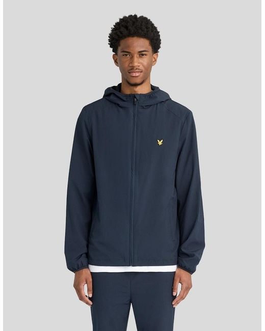 Lyle & Scott Blue Sports Windbreaker Jacket for men