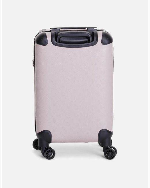 Guess Pink Polyurethane Suitcases
