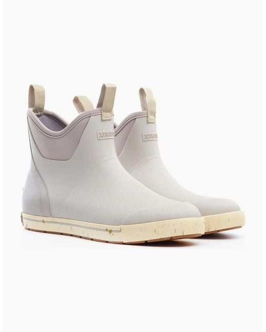 XtraTuf Gray Ankle Deck Camp Boot Rubber Wellington Boots for men