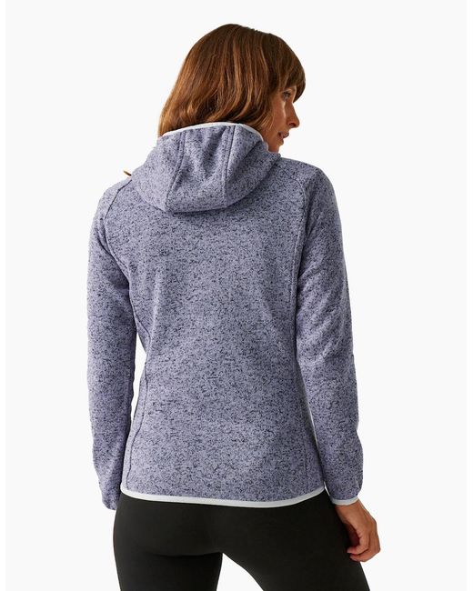 Regatta Purple Ladies Newhill Ii Marl Full Zip Hoodie