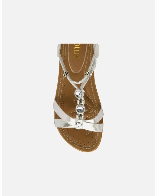 Lotus Metallic Bettina Sandals