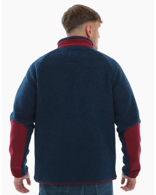 PEACEFUL HOOLIGAN Blue Cyclone /Wine Fleece for men