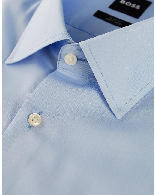 Boss Blue Slim Fit H-Hank Shirt for men