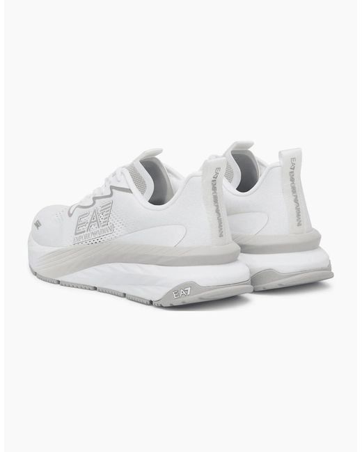 EA7 White Sonic Sneaker Trainer for men