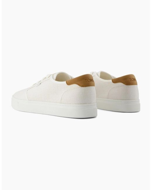 TOMS White Carlo 2.0 Canvas Trainers for men