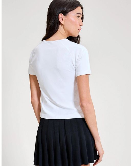 Ellesse White La Bella Ss Fitted T-Shirt for men
