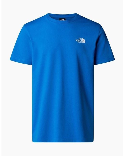 The North Face Blue Simple Dome Short Sleeve T-Shirt for men