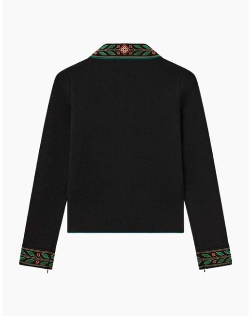 Casablanca Black Embroidered Laurel Jackets