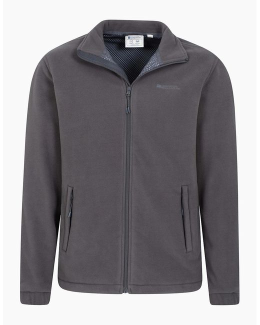 Mountain Warehouse Gray Bernard Ii Windproof Fleece Jacket for men