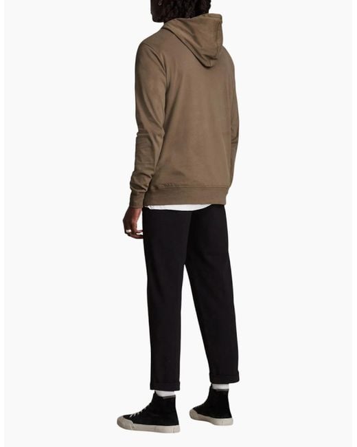 AllSaints Brown All Saints Raven Oth Hoodies Long Sleeve Pullover Jumper Cotton Winter New for men