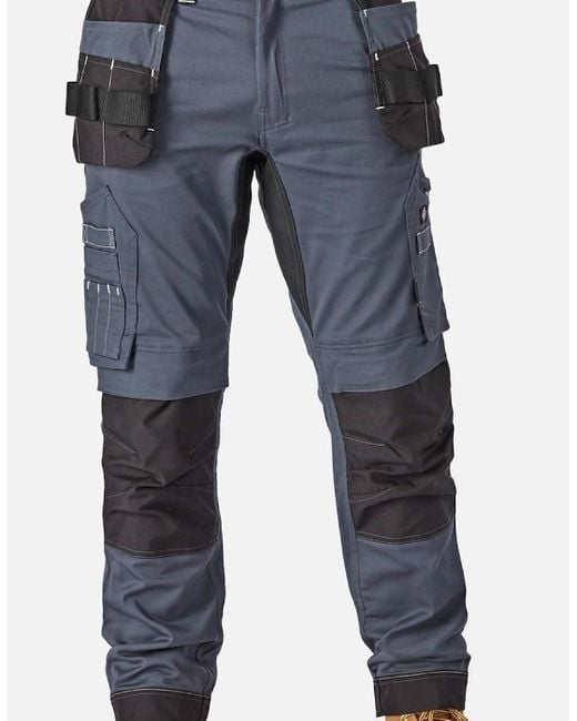 Dickies Blue Holster Universal Flexible Work Trousers for men
