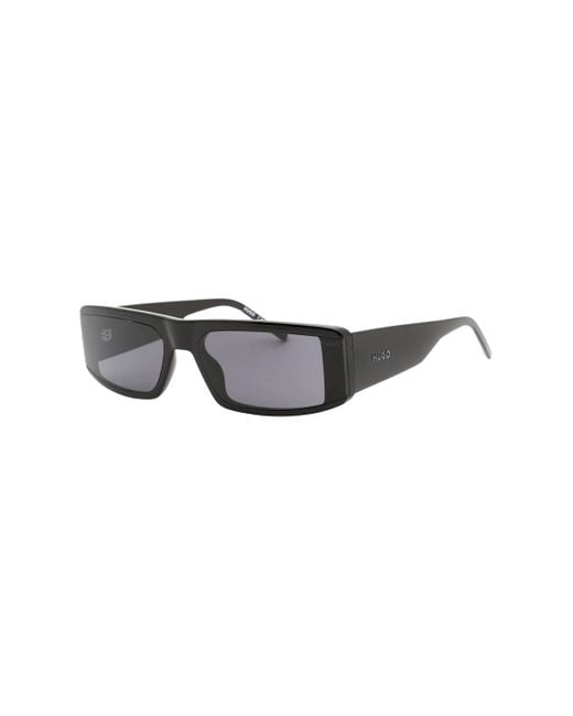 Boss Gray Rectangular Lens Sunglasses for men