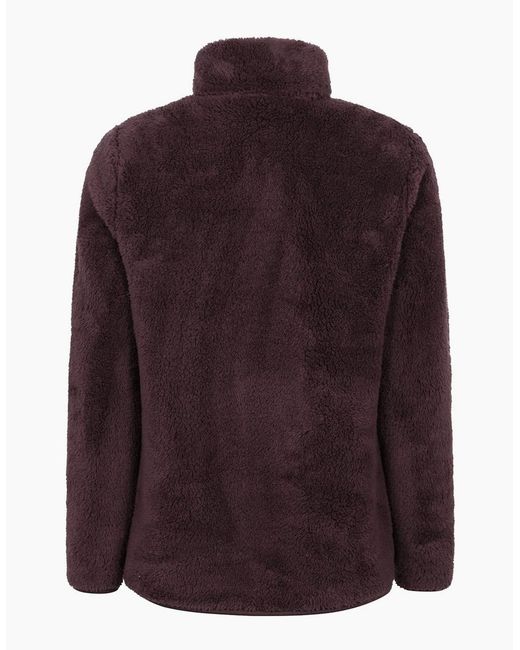 Mountain Warehouse Purple Ladies Teddy Fleece Quarter Zip Fleece Top