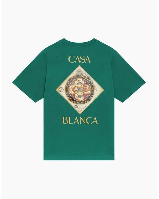 Casablanca Green Plafond Orne De Musique T-Shirt for men