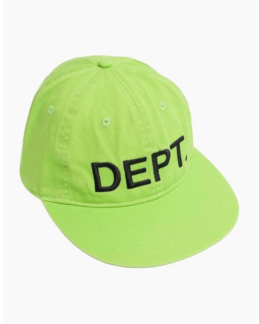 GALLERY DEPT. Green Dept. Embroidered Logo Cap for men
