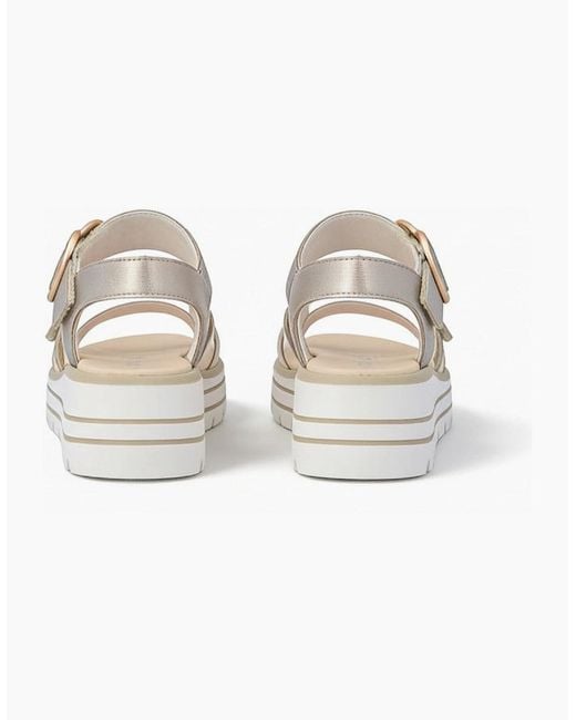 Remonte White D3N50 Ankle Strap Sandals