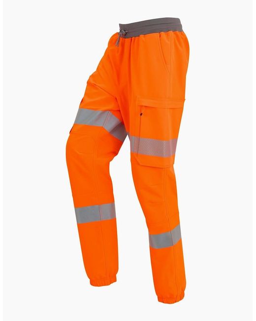 Regatta Orange Prolite Stretch Hi-Vis Trousers for men