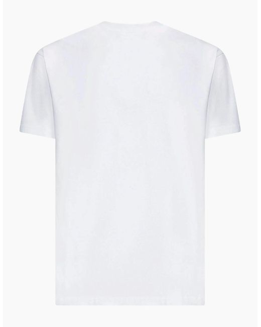 Givenchy White Stamp Print T-Shirt for men