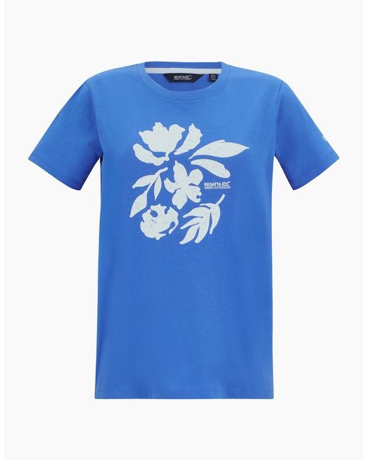 Regatta Blue Ladies Filandra Vx Flower Silhouette T-Shirt