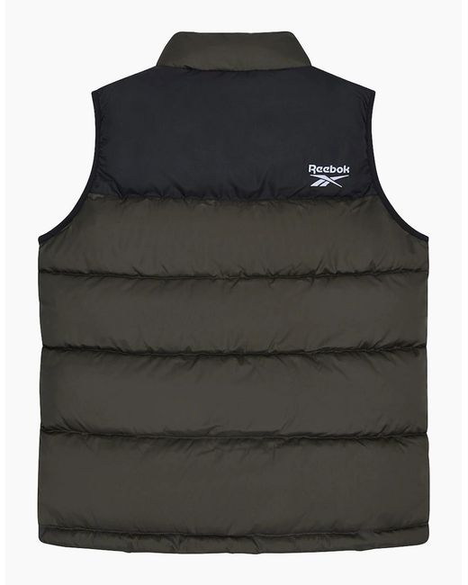 Reebok Black Rb1492 Puffer Vest for men