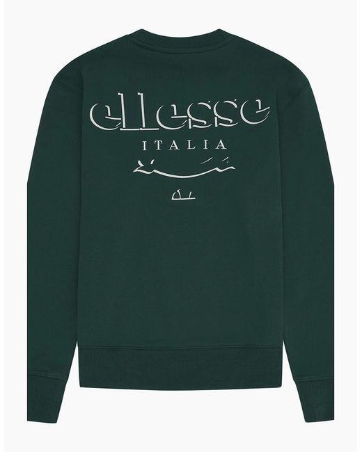 Ellesse Green Scroll Sweatshirt for men