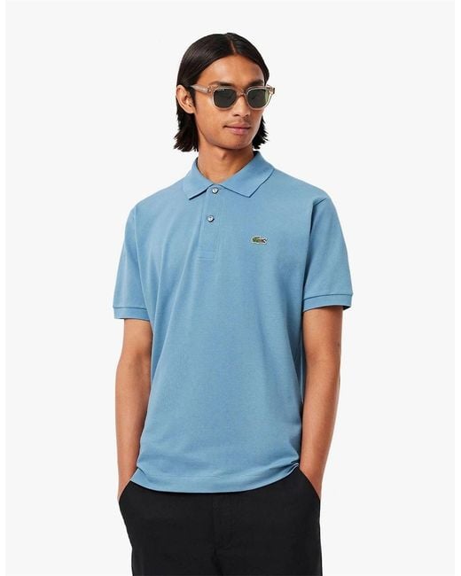 Lacoste Blue Fit L.12.12 Original Polo Shirt for men