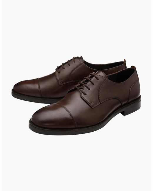 Frank Wright Brown Keetley Derby Shoes for men
