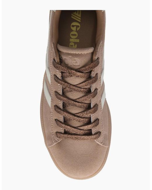 Gola Brown Aztec Trainers