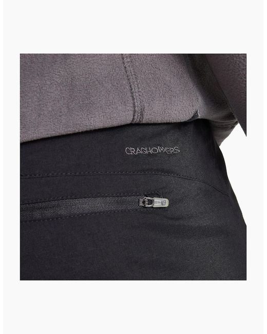 Craghoppers Black Expert Kiwi Pro Stretch Hiking Trousers for men
