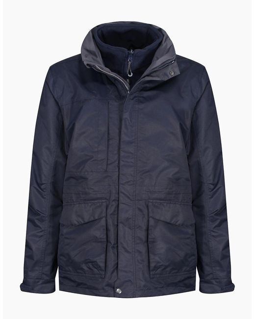 Regatta Blue Professional Hooded Padded Jacket for men