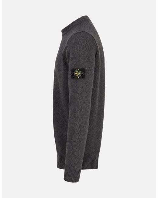 Stone Island Gray Crew Neck 5100072 Sweater for men