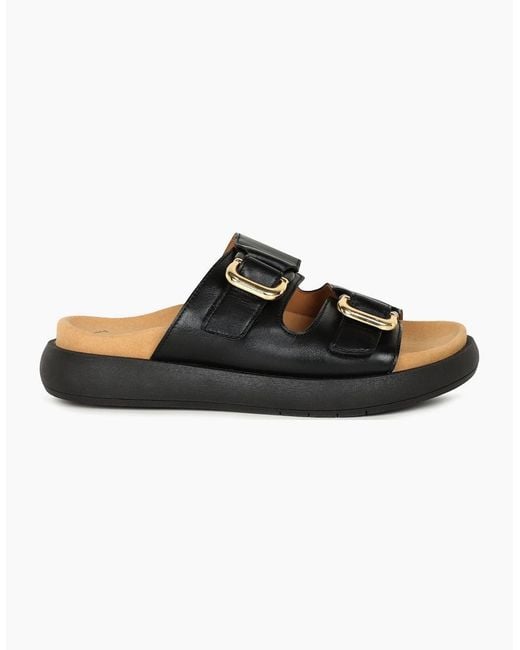 Gabor Black Abe Mule Sandals