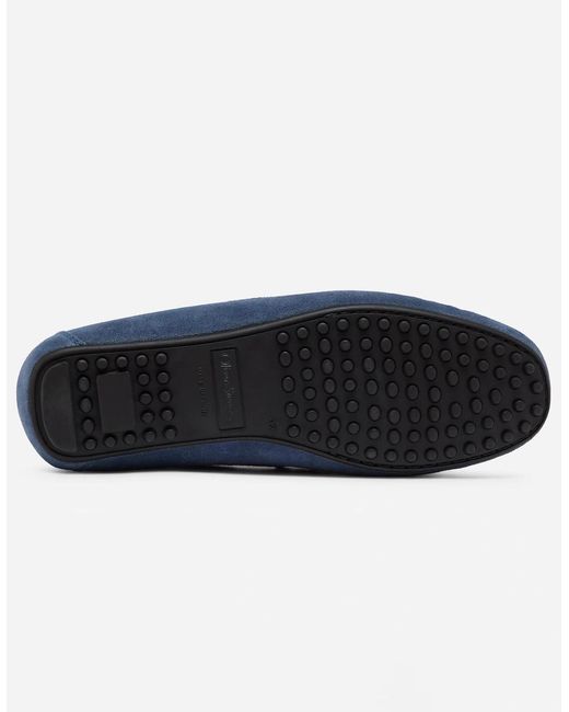 Oliver Sweeney Blue Cano Suede Driving Shoes for men