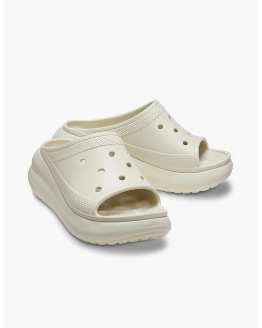 CROCSTM White 208731-2Y2 Crush Slide Bone Clogs Bone
