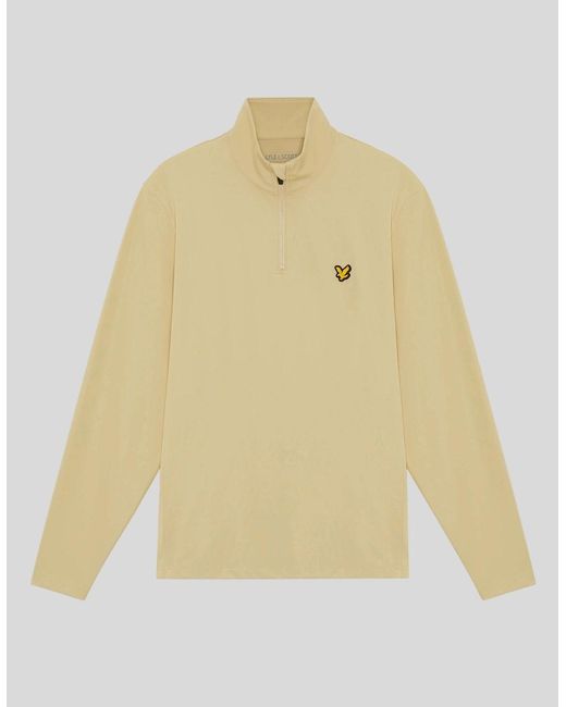 Lyle & Scott Natural Performance 1/4 Zip Midlayer for men