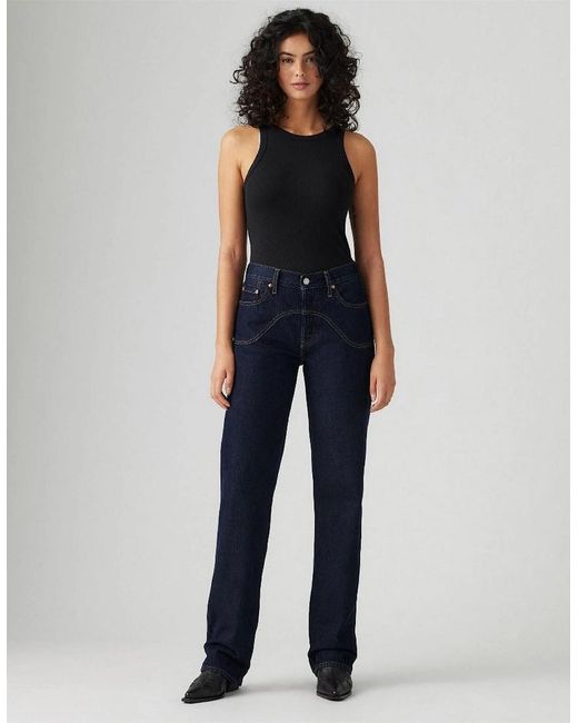 Levi's Blue 501 90S Western Five Pocket Jeans