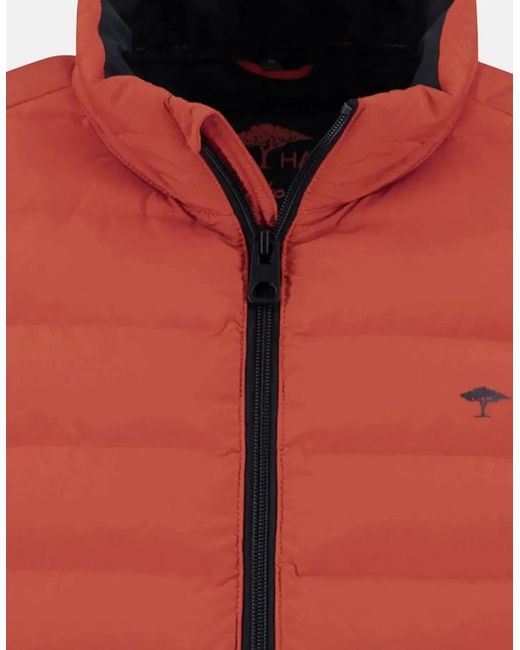 Fynch-Hatton Red Basic Light Weight Gilet Spicy for men