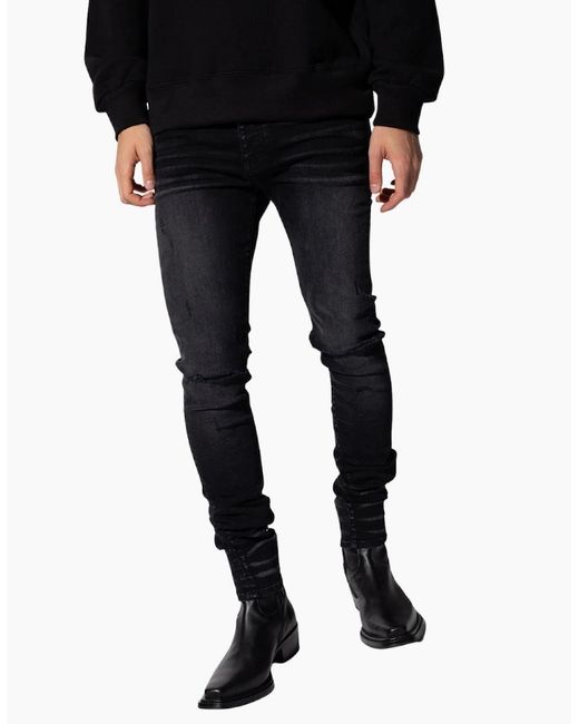 Amiri Black Slash Aged Jeans for men
