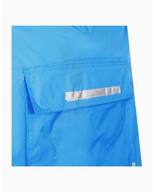 Trespass Black Qikpac Hooded Waterproof Packaway Poncho for men