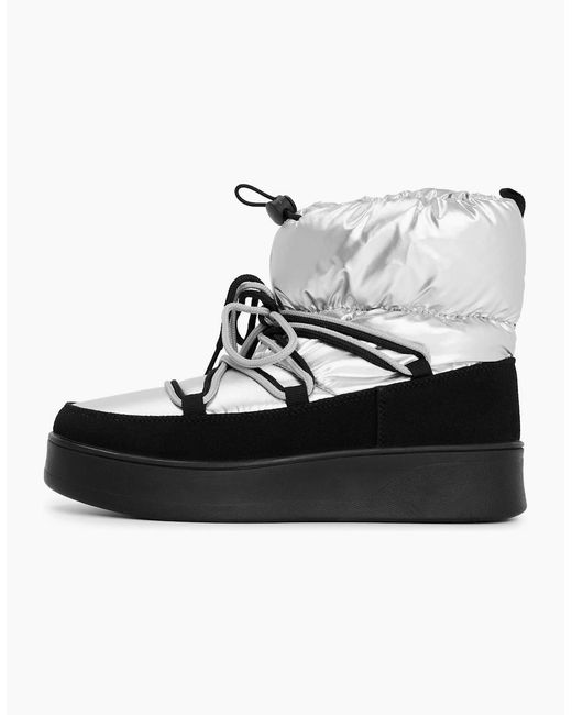 Steve Madden White Zienna Block Court Shoes