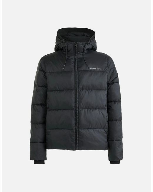 Calvin Klein Black Recycled Polyester Padded Jacket for men