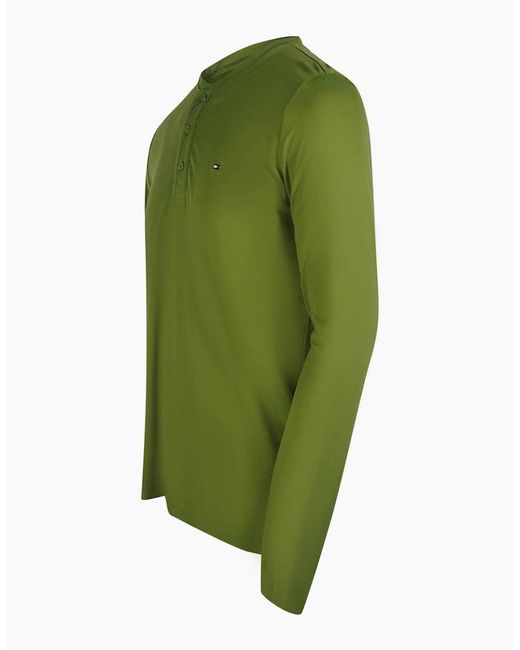 Tommy Hilfiger Green Putting Long Sleeve T-Shirt for men