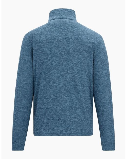 Regatta Blue Thompson Marl Half Zip Fleece Jacket for men