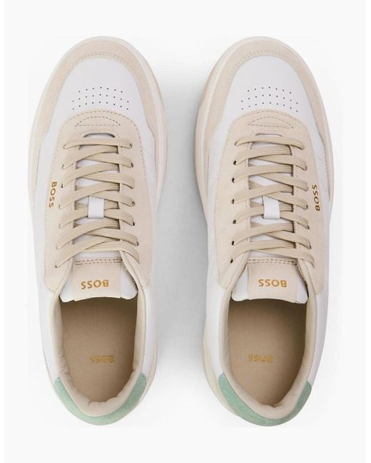 Boss White Tenn Ltnu 10240265 0 Low Top Trainers