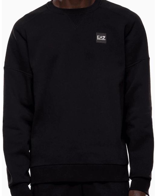 EA7 Black Emporio Armani Visibility Lightweight Sweatshirt for men