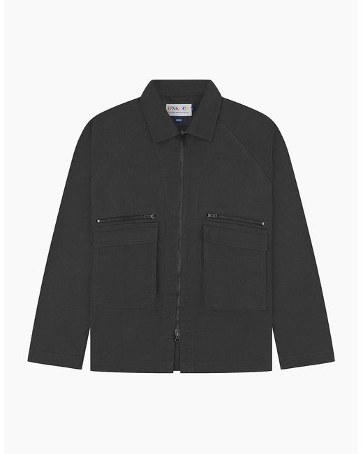 Uskees Black 3045 Drill Charcoal Field Jacket for men