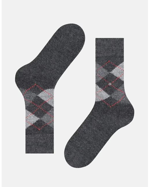 Burlington Gray Preston Socks Anthracite Marl