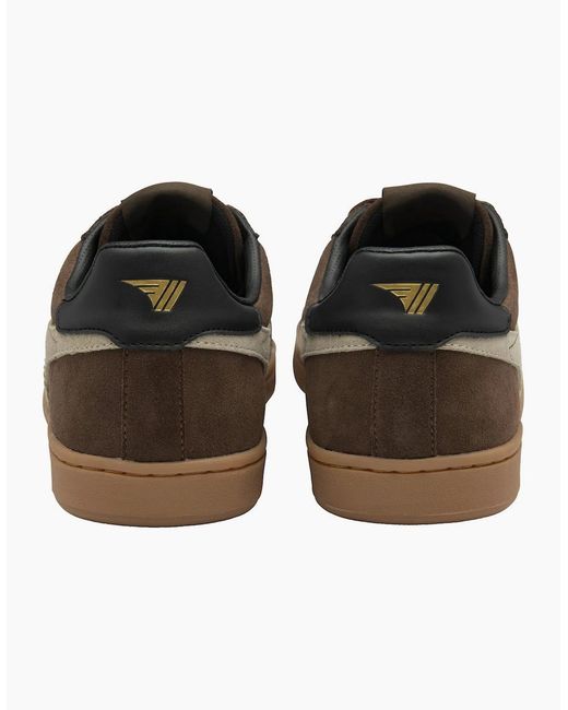 Gola Brown Equipe Ii Suede Trainers for men