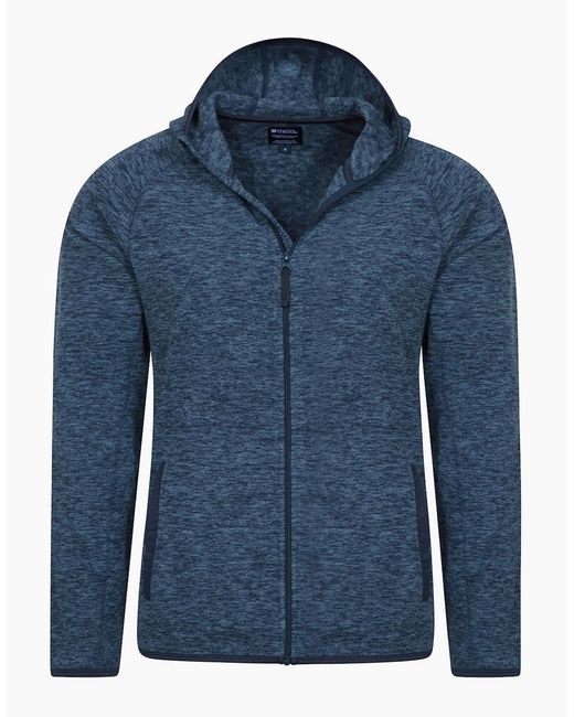 Mountain Warehouse Blue Snowdon Ii Full Zip Hoodie for men